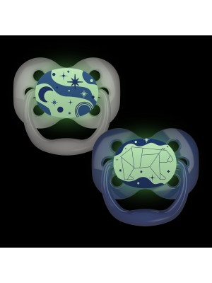 ADVANTAGE Pepe - Nivel 1 * 0-6M -Azul, 2-Pack Glow in the dark
