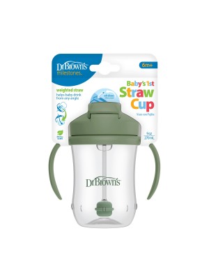 9onz. Vasos entrenamiento pajilla Babys 1st Verde