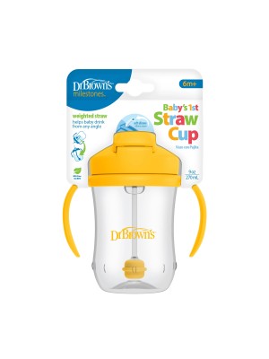 9onz. Vasos entrenamiento pajilla Babys 1st Amarillo