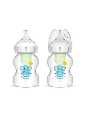 5oz pacha Cuello Ancho 2 Pack Elefante celeste