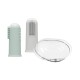 Cepillo Dental de Dedo Gris y verde 2 Pack