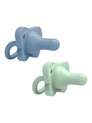 Pepe de silicon UNA PIEZA Azul  y verde2 pack