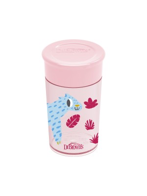 Vaso de Transicion sin boquillas 360 300ml rosado