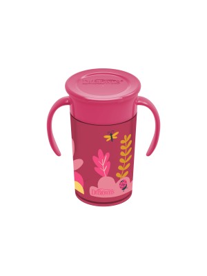 Vaso de Transicion sin boquillas 360 300ml rosado/aladeras