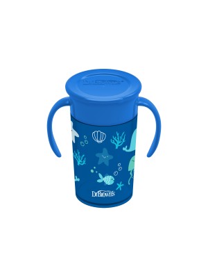 Vaso de Transicion sin boquillas 360 300ml azul/aladeras