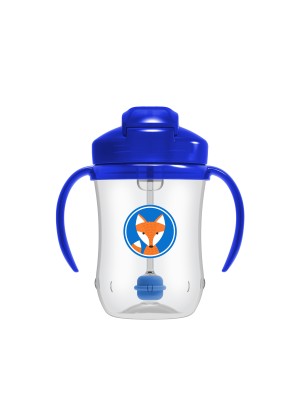 9onz. Vasos entrenamiento pajilla Babys 1st Azul