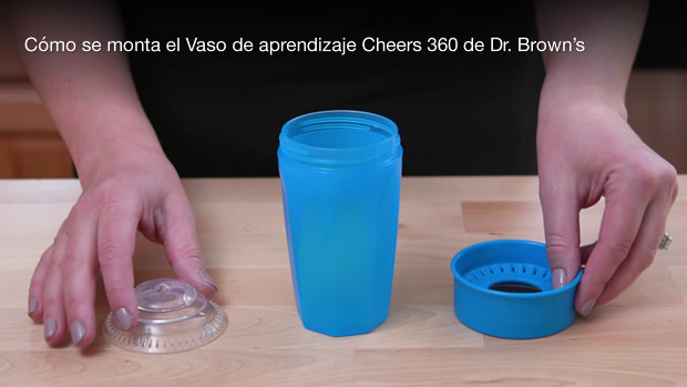 Cómo se monta el Vaso de aprendizaje Cheers 360 de Dr. Brown's